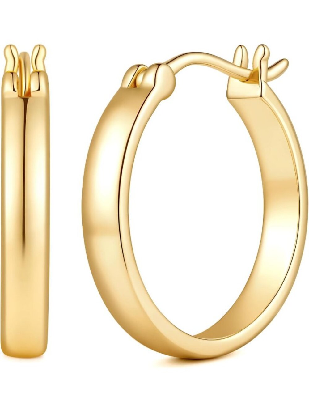 Elegant 14K Gold Hoop Earrings for Women | Dainty & Stylish Jewelry Accessory